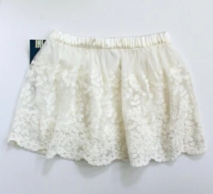 Genuine Kids OshKosh Floral Embroidered Lace Mesh Lined Skirt Size 2T Cream NWT - Picture 1 of 5