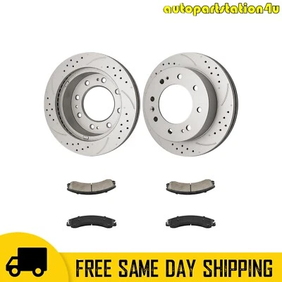 Front Disc Brake Pads Kit For GMC Sierra 3500 HD 2011-2019 55191 D1411 Foto 1 de 4