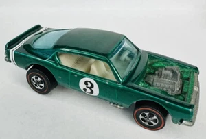 Hot Wheels Redline King Kuda In Green w/ White Interior Repainted Original - Picture 1 of 12
