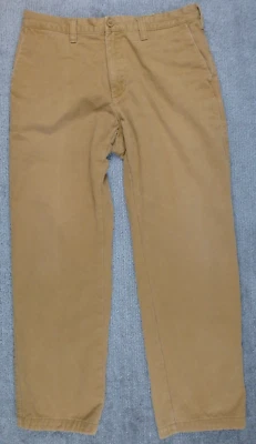 Eddie Bauer Pants Mens 36x32 Brown Tan Flannel Lined Plaid Legend Wash Outerwear - Image 1 of 4