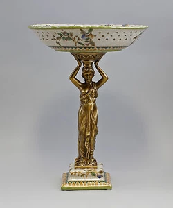 9937858-dss Figurative Table Centerpiece Classical Ceramics/Bronze 25x34cm - Picture 1 of 4
