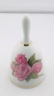 Vintage Danbury Mint Ceramic Bell Mothers Day Pink Rose Flower 6" Japan