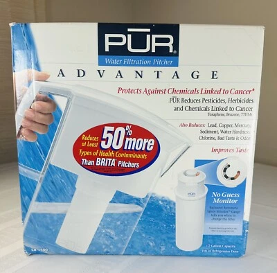 New PUR Advantage 7 Cup Water Pitcher Filtration System With New Filter - Image 1 of 4