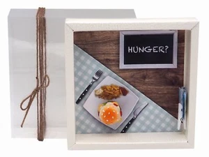 Geldgeschenk Verpackung Hamburger Essen Restaurant Gutschein Dinner-Geschenk - Bild 1 von 7