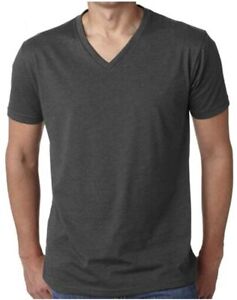 Mens V-Neck T-Shirt 6 Pack 100% Cotton Soft Short Sleeve Undershirts Tees