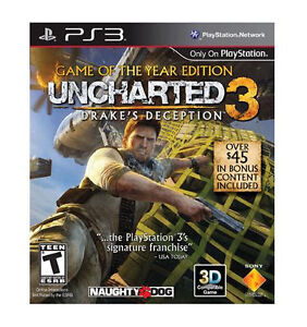 Uncharted 3: Drake's Deception -Game of the Year Edition PS3 *LIKE NEW, TESTED*
