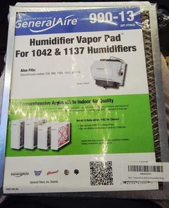 NEW! GeneralAire 990-13 GFI #7002 Humidifier Vapor Pad For 1042 & 1137 SEALED - Picture 1 of 2