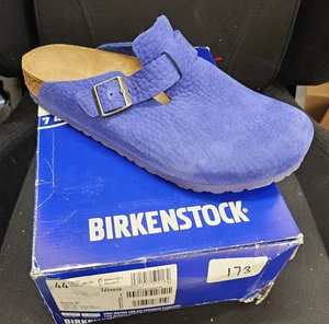 Neu - Birkenstock Indigo Blau Nubuk Boston BS Clogs 44 M11 - Bild 1 von 6