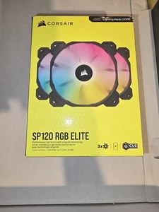 Corsair SP120 RGB Elite PWM PC Case Fan 120mm x3 - Afbeelding 1 van 2