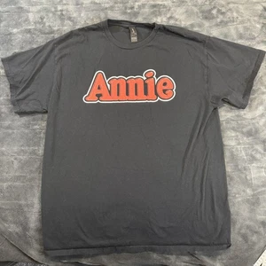 Annie Shirt Mens Large Black 2024 2025 Musical Tour Dates Theater Broadway Tee - Picture 1 of 8
