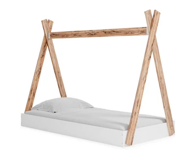 Ashley 签名设计当代 Piperton 双帐篷全套床带盒 — 第 1/4 张图片