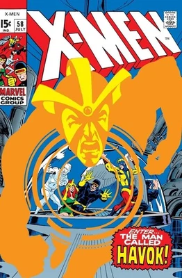 THE X-MEN #58 COMIC BOOK COVER GLOSSY Poster PRINT 16"x24" HOME DECOR - Image 1 of 4