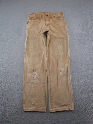 Vintage 90s Dickies Pants Mens 30x32 Faded Distressed Duck Canvas Workwear - Image 1 of 4