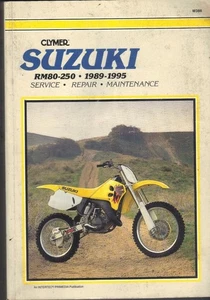 SUZUKI RM80,RM125,RM250 & RMX250 MOTOCROSS CLYMER MANUAL 1989-1995 - Picture 1 of 1