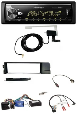Pioneer Bluetooth DAB USB Lenkrad Autoradio für BMW 3er 01-07 E46 schwarz HQ - Bild 1 von 4