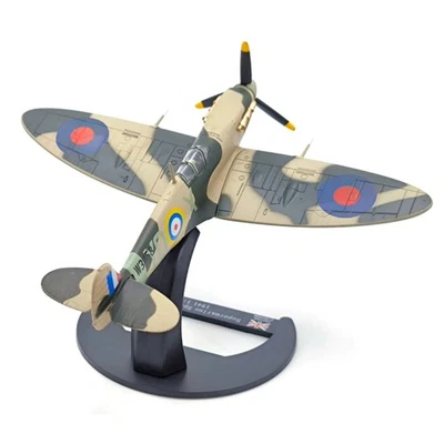 1:72 Scale Supermarine Spitfire Mk Vb Fighter Diecast Alloy Model with Stand - Image 1 of 4