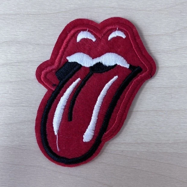 Rolling Stones Tonque Iron On Patch Embroidered Applique Size 3"x2.25" - Image 1 of 1