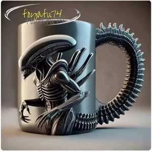 ¡Lo último! Taza Xenomorph Venta 3D Relieve Taza Café Resina Artesanía Idea de Regalo  - Imagen 1 de 18