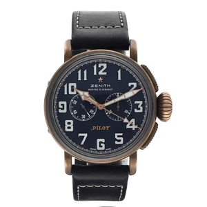 Zenith Pilot Type 20 Chronograph Bronze 45 mm Leather Automatic Wrist Watch - Picture 1 of 5