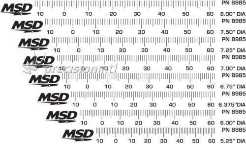 MSD 8985 TIMING TAPES FOR HARMONIC BAL 5.250 -8.000 INCHES - Image 1 of 1