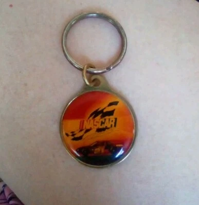 NASCAR Key Ring With A 24 Car On It And A Checkered Flag - Image 1 of 2