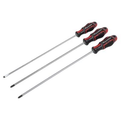 Sealey AK4372 GripMAX® Screwdriver Set Long 3pc - Image 1 of 4