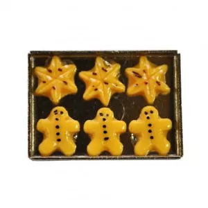 Bambole Casa Vassoio Di Natale Biscotti Miniatura Cucina Sala Stanza Accessorio - Foto 1 di 8