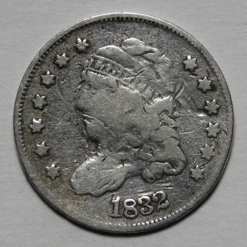 1832 Liberty Capped Bust Half Dime Cover