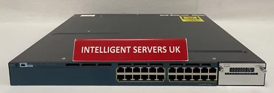 Cisco Catalyst WS-C3560X-24P-L 24 10/100/1000 Ethernet PoE+ port LAN Base Switch - Image 1 of 2