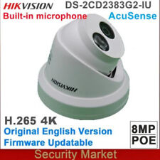 Hikvision DS-2CD2383G2-IU 8MP 4K DarkFighter AcuSense IP Camera PoE Built-in Mic