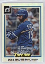 2015 Panini Donruss Inaugural 1981 Edition Press Proof Silver /199 Jose Bautista