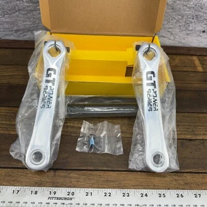 GT Power Series Set pedivelle BMX 175mm pedivelle 3pz lega argento lucido - Foto 1 di 16