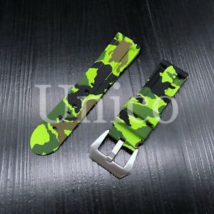 Light Green CAMO Rubber Watch Band Strap Fits Invicta Reserve Excursion 18202 