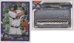 2018 Bowman Chrome Prospects Mega Box Purple Mojo Refractor /250 Aaron Knapp