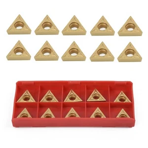 10 insertos de carburo de tungsteno TCMT16T304 / TCMT32.5 / para herramienta de torneado de torno 1/2 un. - Imagen 1 de 8