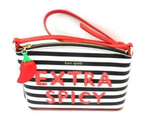NWT Authentic KATE SPADE Extra Spicy Millie Crossbody Black Red WKRU5324 - Picture 1 of 7
