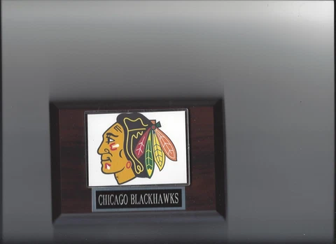 CHICAGO BLACKHAWKS LOGO PLAQUE HOCKEY NHL Cover