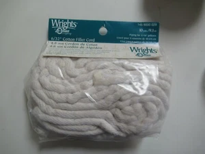 Pipe Filler Cord Cotton Wrights 6/32" 10 Yards 9.1m NEW IN PACKAGE - Picture 1 of 4