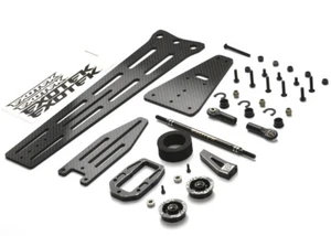 EXOTEK 2105 Team Associated B6.2 6.4 Pro Carbon Fiber Single Wheel Wheelie Bar - Picture 1 of 4