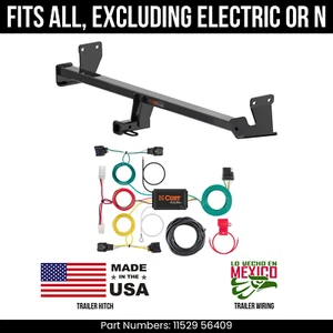 For 18-21 Hyundai Kona Trailer Hitch w/ 4 Pin Wiring Excl electric or N Curt 2K - Picture 1 of 3