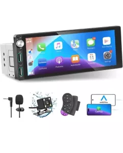 Autoradio Singolo Din con Apple Carplay Android Auto,6.9 Pollici IPS Touch - Foto 1 di 10