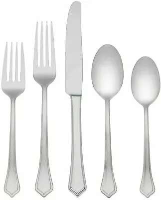 REED BARTON MONTVILLE 50 PIECE 18/10 STAINLESS STEEL SERVICE FOR 8 + HOST 890343 - Image 1 of 3