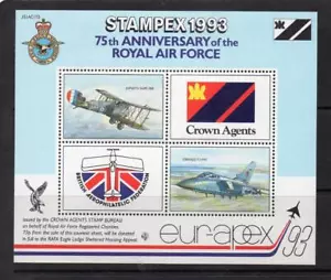 GB MNH 1993 STAMPEX 93 75° ANV DELLA RAF (GB FOGLIO AGENTI CORONA) - Foto 1 di 1