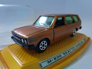 PILEN brown Seat 131 1/64 Made in Spain no Fiat vintage diecast car in box coche - Imagen 1 de 11