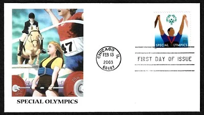 USA, SCOTT # 3771, FLEETWOOD FDC COVER SPECIAL OLYMPICS, MEDAL WINNER, YEAR 2003 - Image 1 of 2
