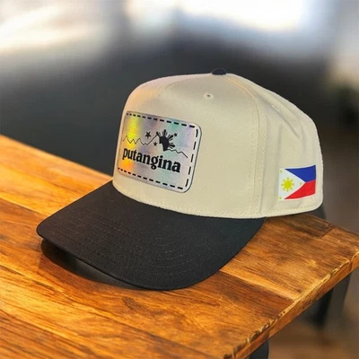 Putangina Parche Holográfico Cuero Snapback Gorra Pinoy Orgullo Filipino Foto 1 de 3