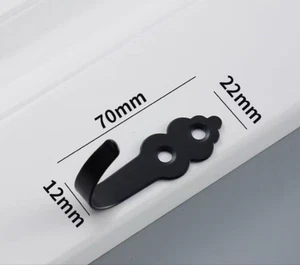 Flower Wall Hook Vintage Hanger Floral Decorative Design Single Claw Mounting - Picture 1 of 6