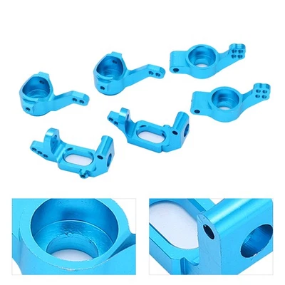 Ball Bearing Aluminum Alloy Steering Hub Mount Set For HSP 1/10 102010 102011 - Image 1 of 4
