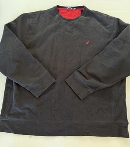 Nautica Men’s Sweater Jumper Size XL Long Sleeve Crew Neck Black - Picture 1 of 7