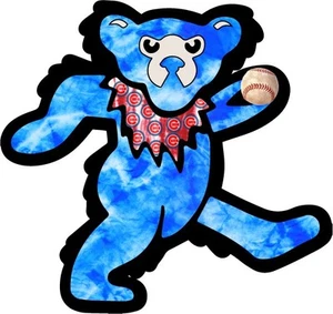 Cubs Dancing Bear Decal Chicago. Grateful Dead Cubbie - Picture 1 of 1